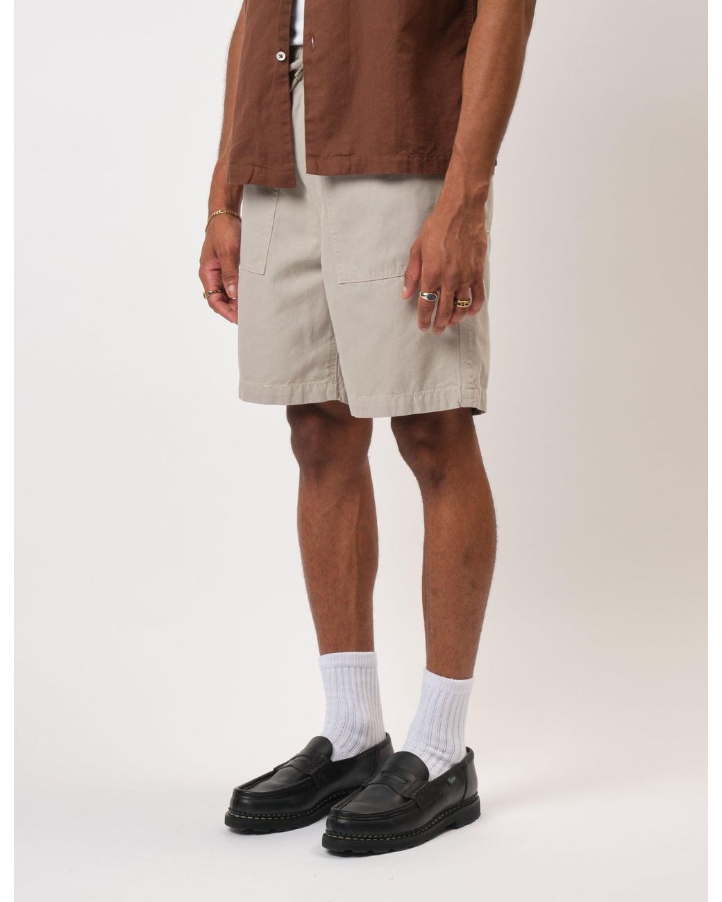 BHODE Natural Fatigue Shorts (Duck Canvas) for men