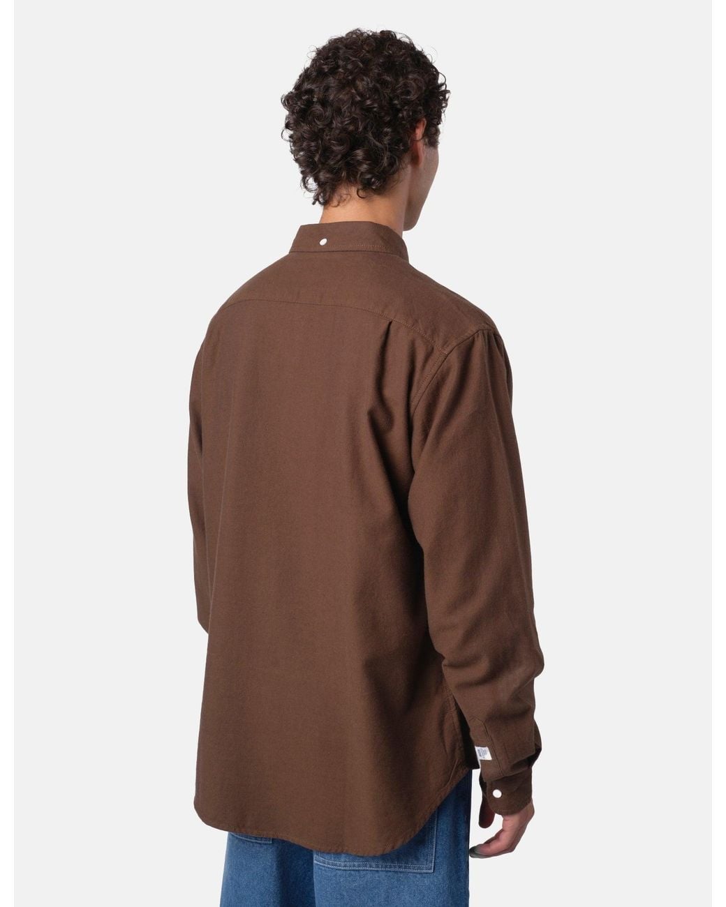 BHODE Brown Flannel Button Down Shirt for men