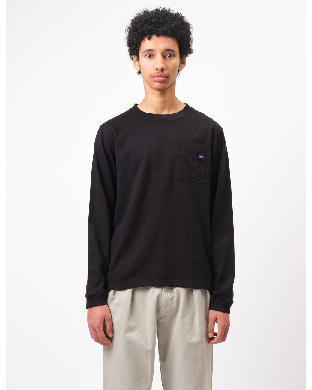 BHODE Black Everyday Long Sleeve Jersey 300Gsm for men
