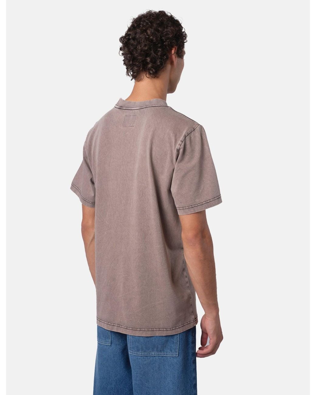 BHODE Brown Pigment Dyed T-Shirt for men