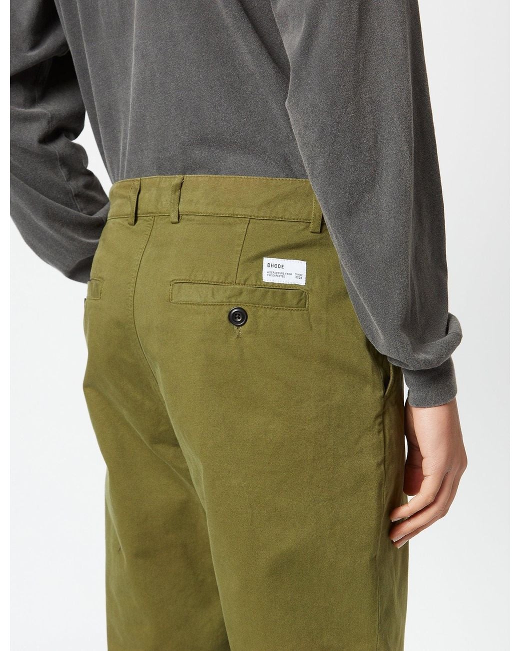 BHODE Red Everyday Pant Italian Cotton (Relaxed, Straight) for men