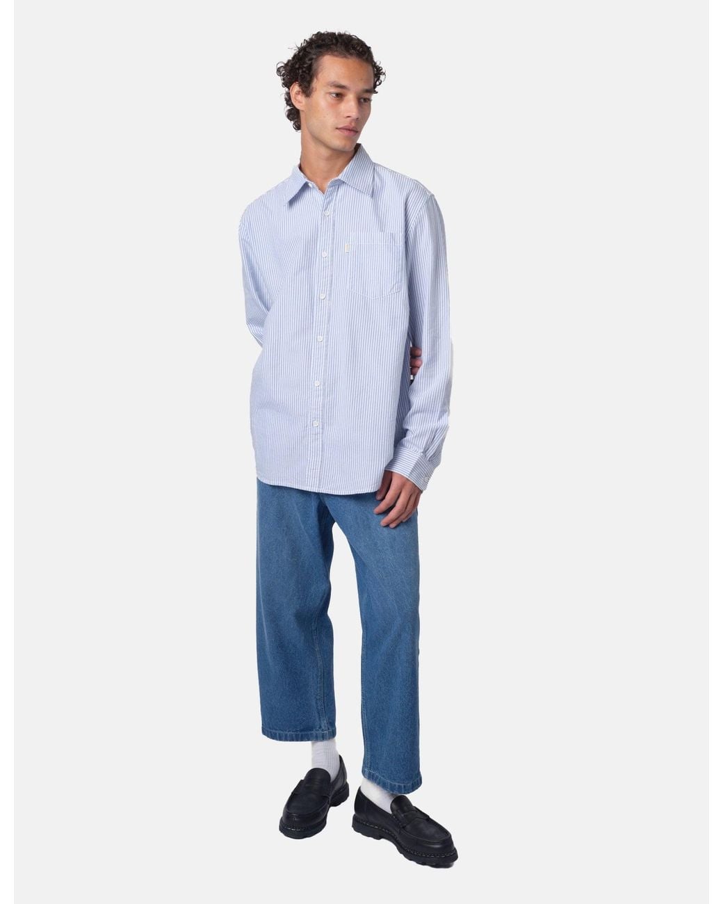 BHODE White Box Oxford Shirt for men