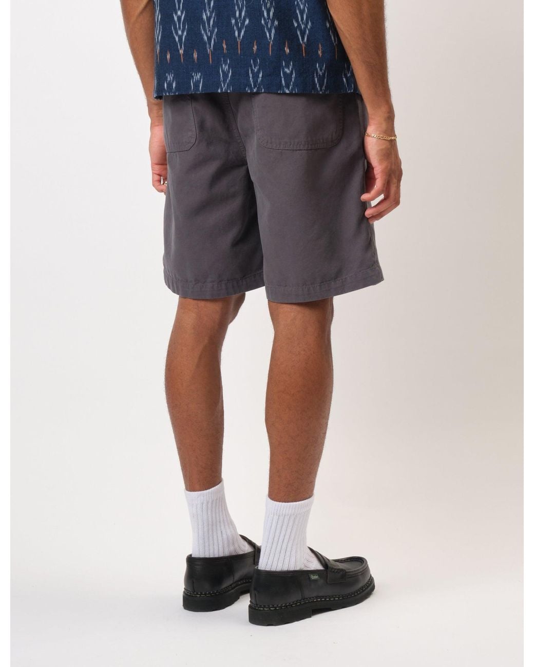 BHODE Gray Fatigue Shorts (Duck Canvas) for men