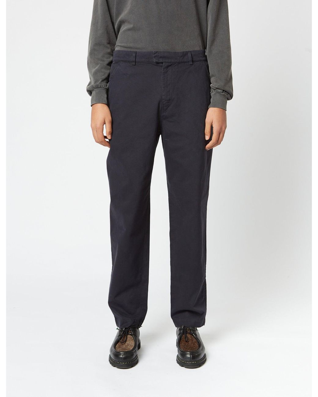 BHODE Brown Everyday Pant Italian Cotton (Relaxed, Straight) for men