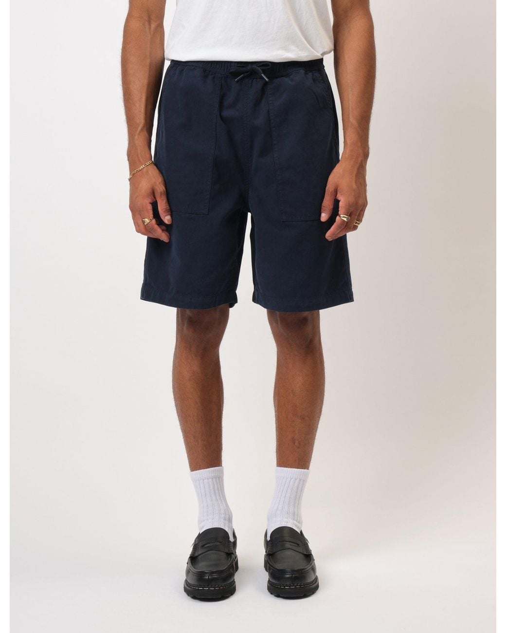 BHODE Blue Fatigue Shorts (Duck Canvas) for men