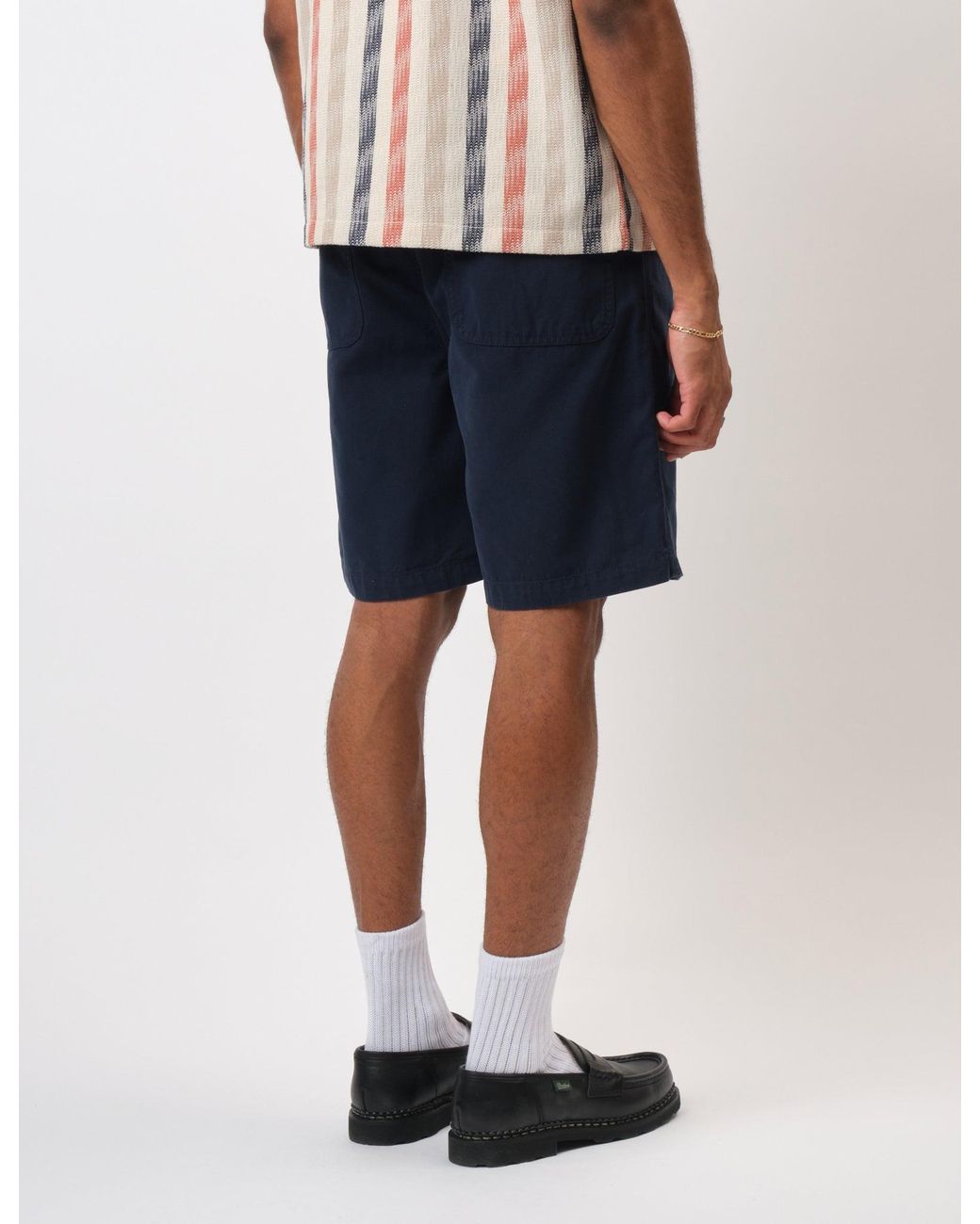BHODE Blue Fatigue Shorts (Duck Canvas) for men