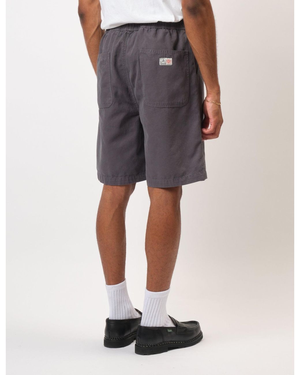 BHODE Gray Fatigue Shorts (Duck Canvas) for men