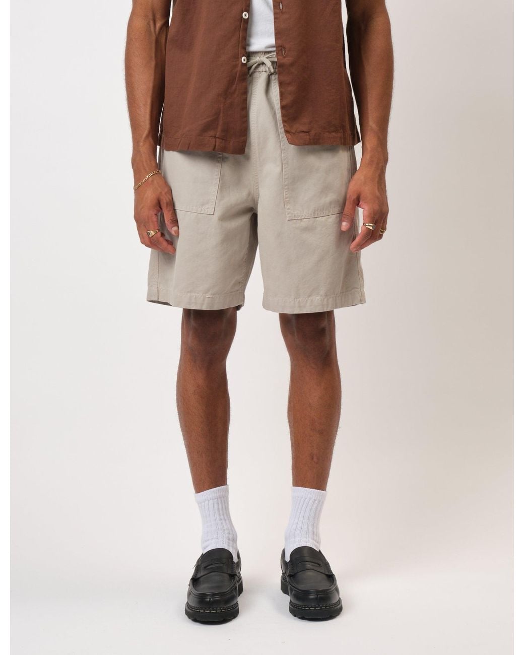 BHODE Natural Fatigue Shorts (Duck Canvas) for men