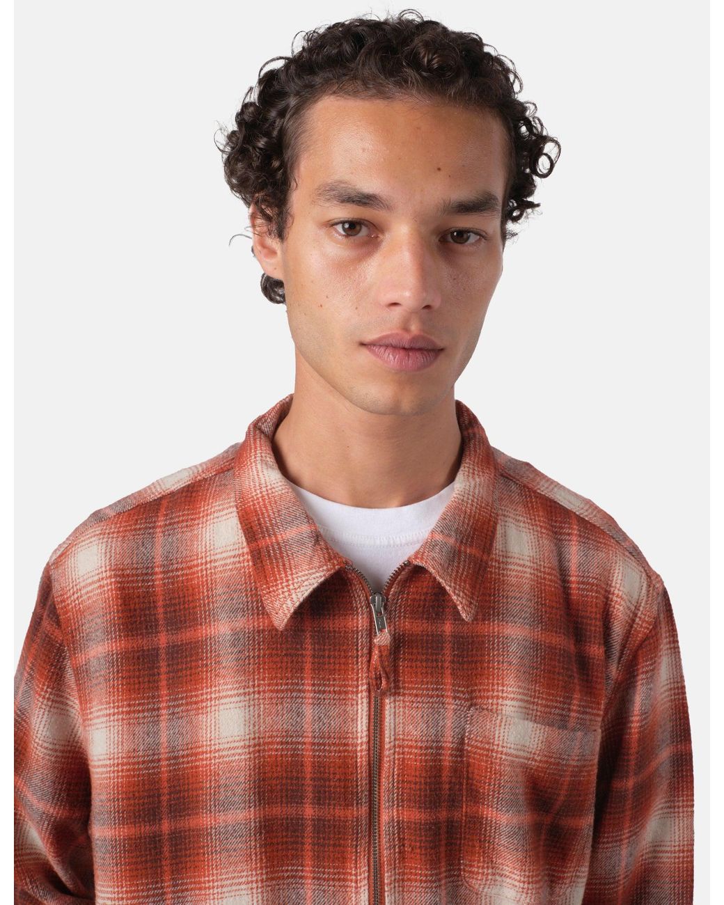 BHODE Multicolor Zip Shirt Shadow Check for men