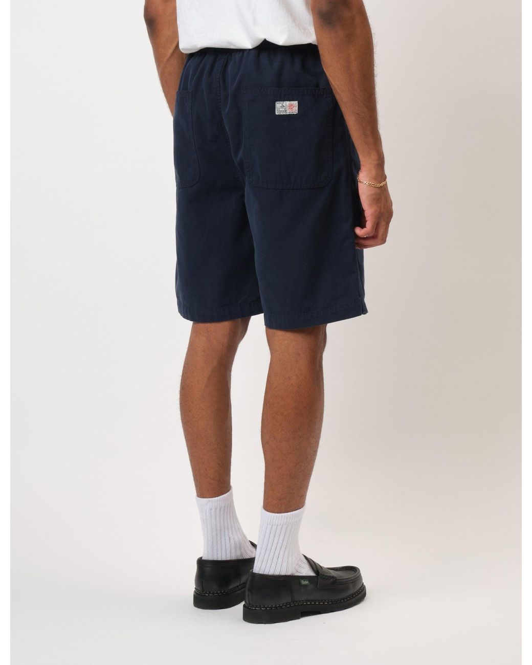 BHODE Blue Fatigue Shorts (Duck Canvas) for men