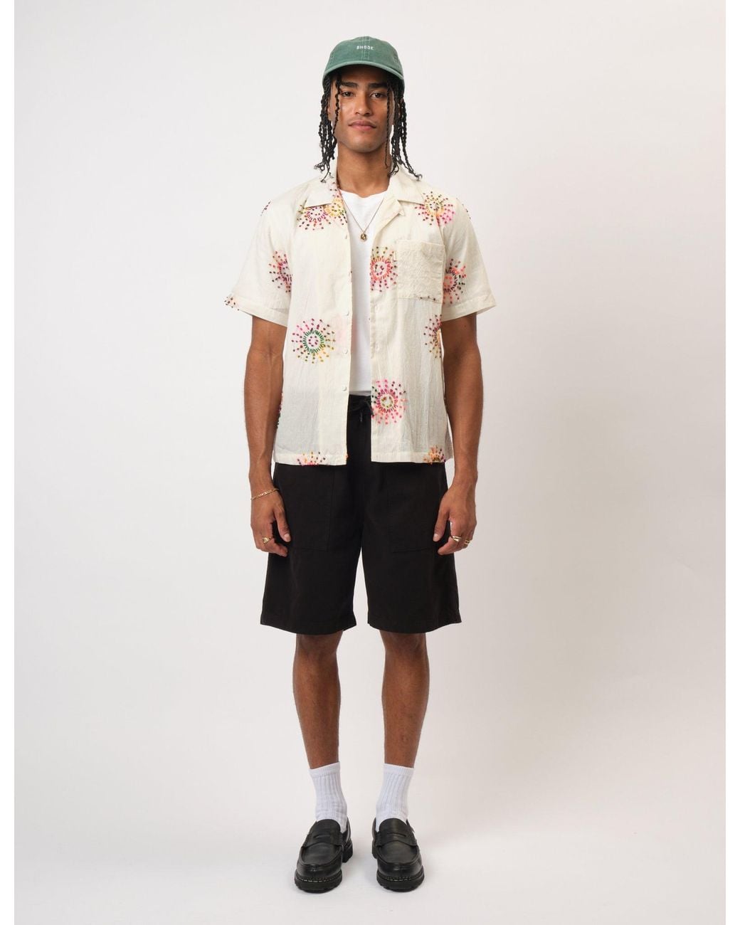 BHODE Black Fatigue Shorts (Duck Canvas) for men