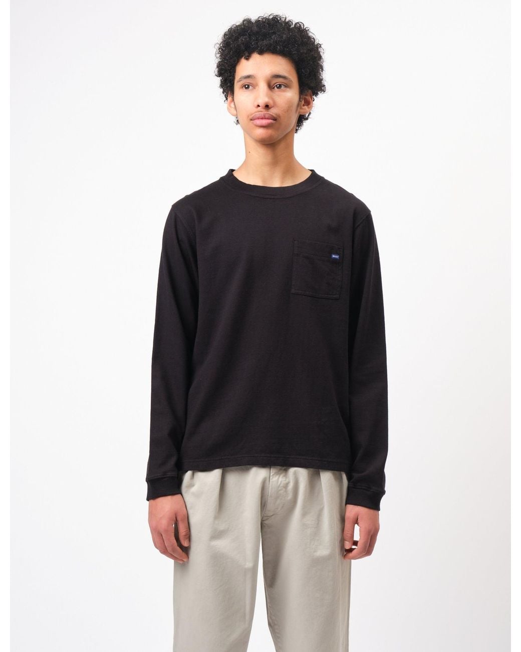 BHODE Black Everyday Long Sleeve Jersey 300Gsm for men