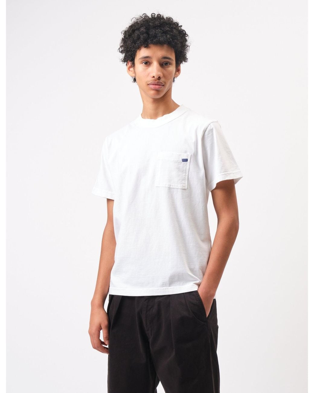 BHODE White Everyday Pocket T-Shirt for men