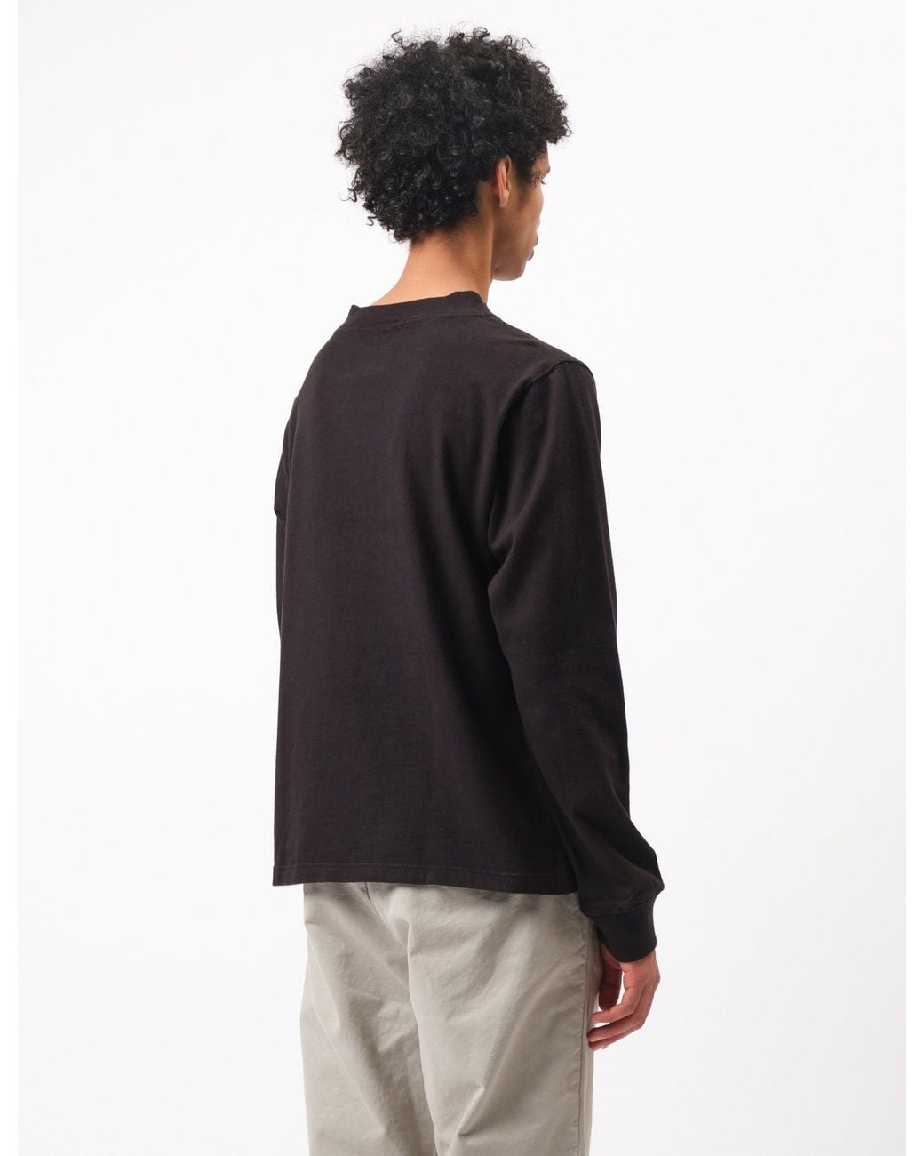 BHODE Black Turtle Neck Long Sleeve Jersey 300Gsm for men