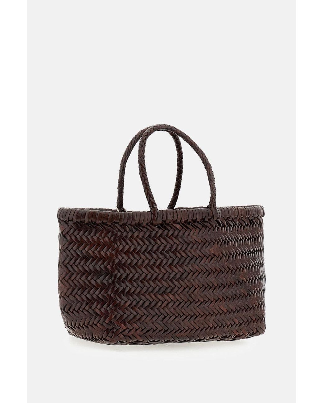 Borsa Piccola Bamboo Triple Jump di Dragon Diffusion in Brown