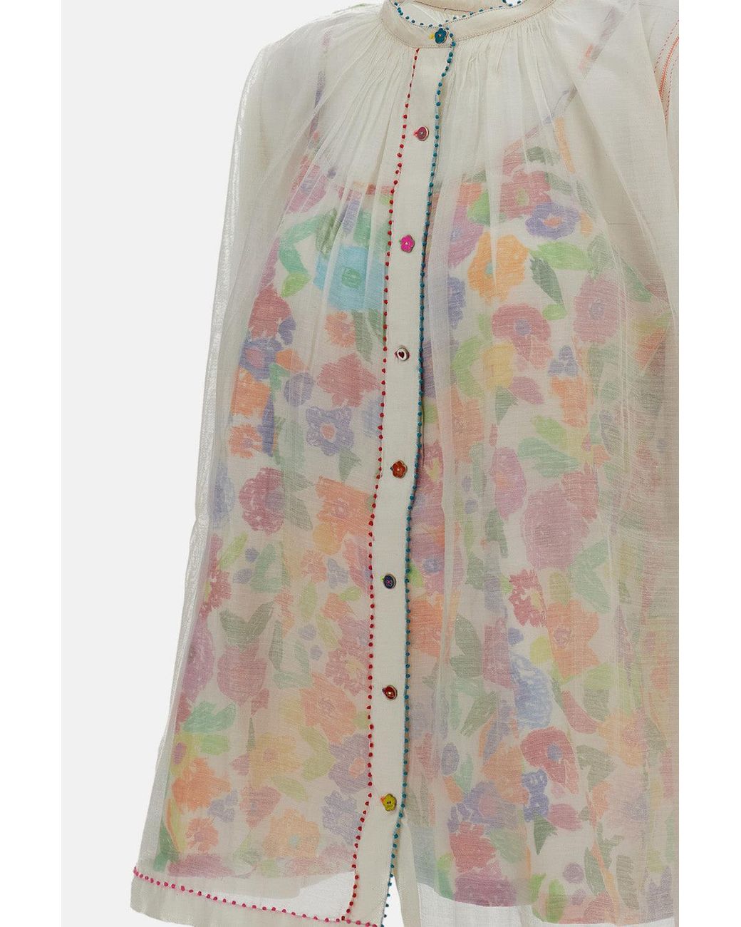 Blusa Misto Seta di Péro in Multicolor
