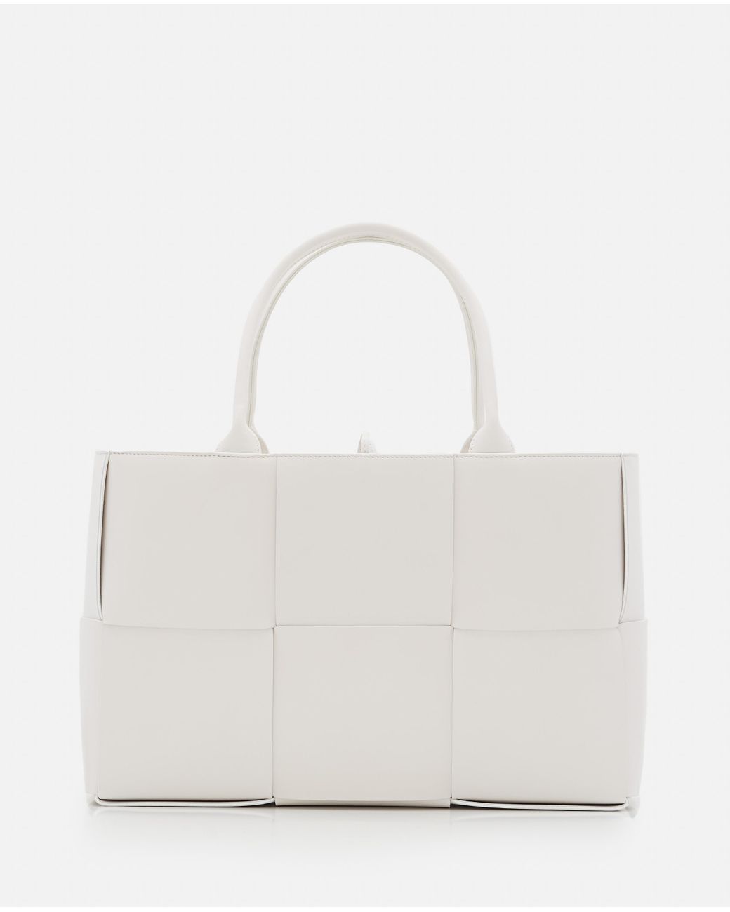 Bottega Veneta Arco Braided Tote Bag in White | Lyst