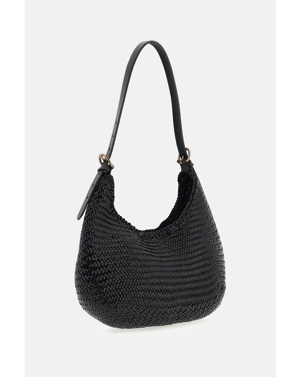 Borsa A Spalla Luna Mezza di Dragon Diffusion in Black