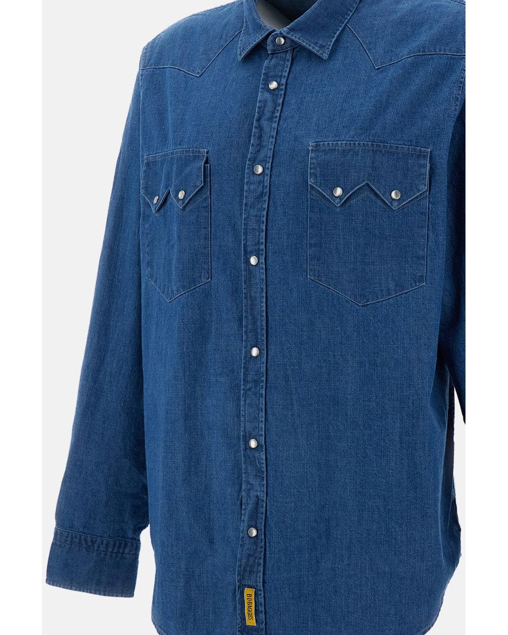 Camicia Rodeo di B.D. Baggies in Blue da Uomo