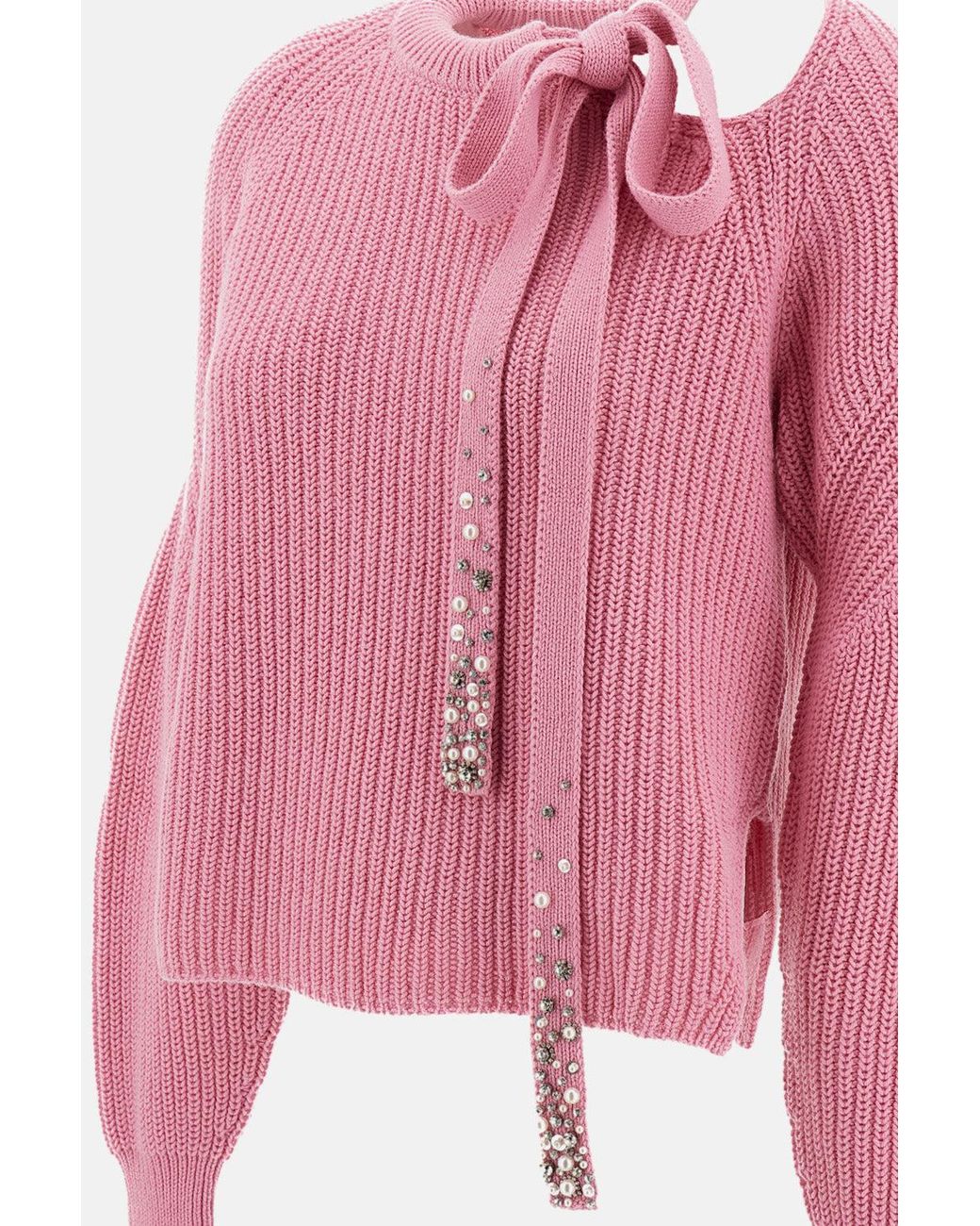 Pullover Crop di Des Phemmes in Pink