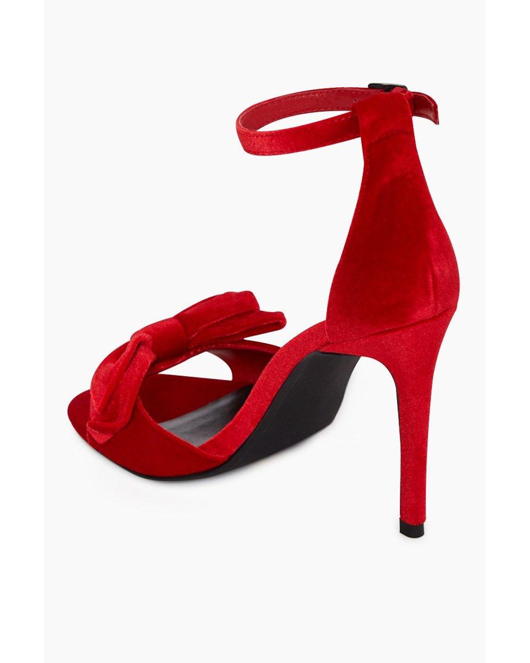 scarlet red heels
