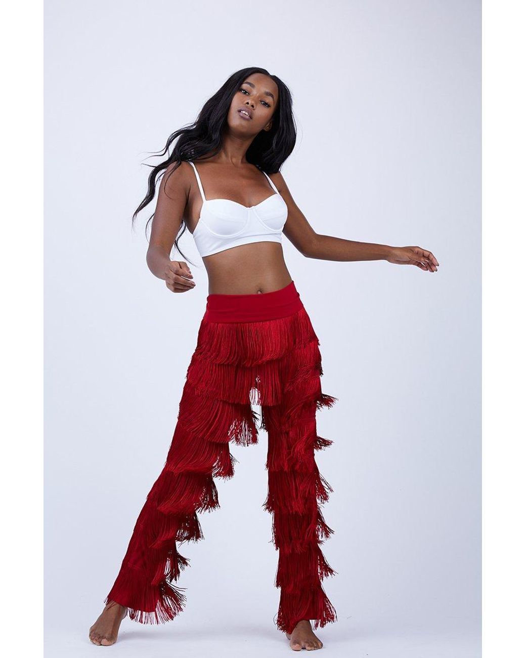 Norma Kamali Synthetic All Over Fringe 