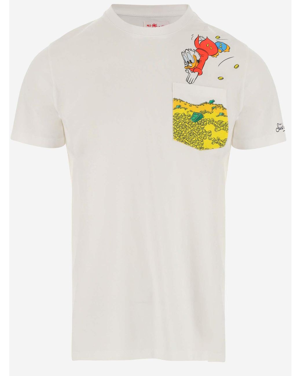 T-SHIRT STAMPA ZIO PAPERONE BLU TSHIRTMAN02721B - MC2 SAINT BARTH - Paolo  Fiorillo