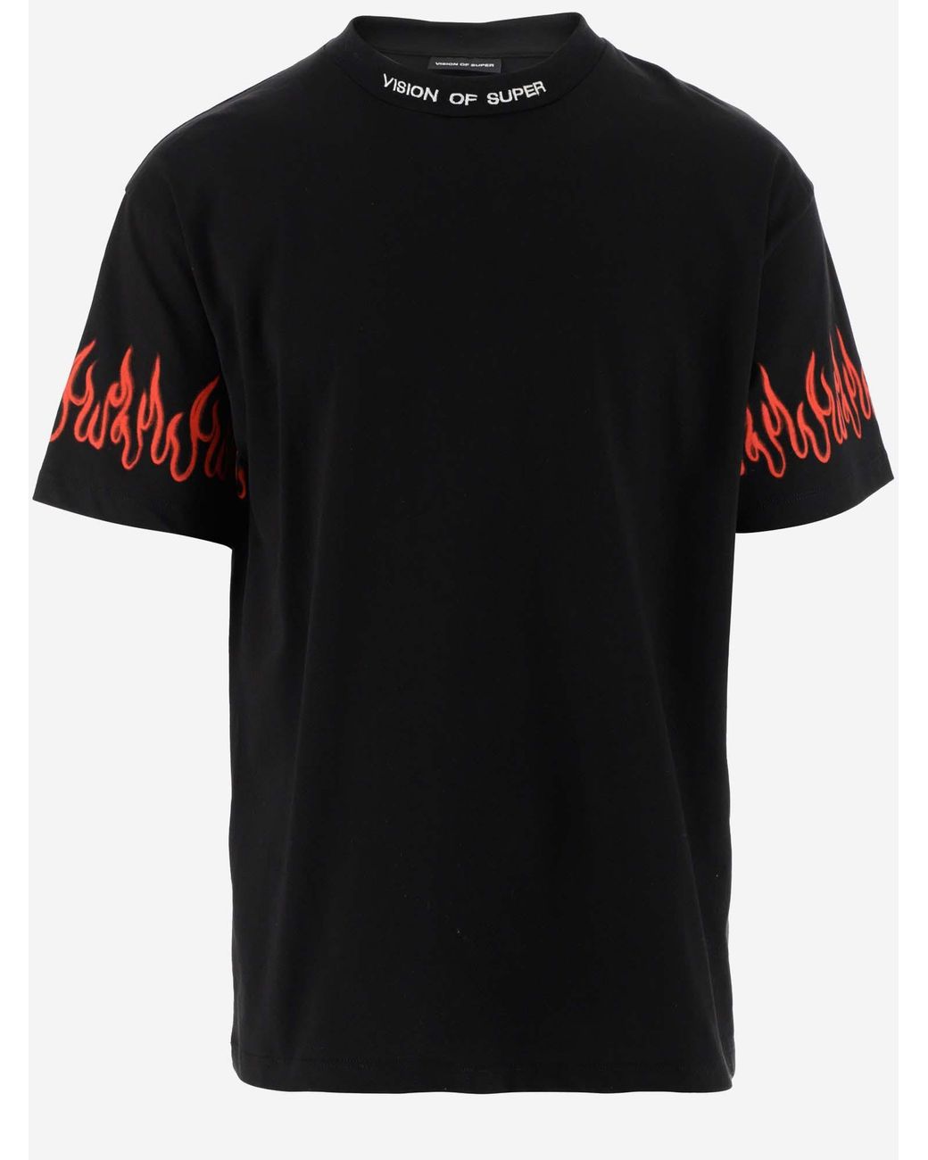 Vision of Super Flames t-Shirt Uomo Nero
