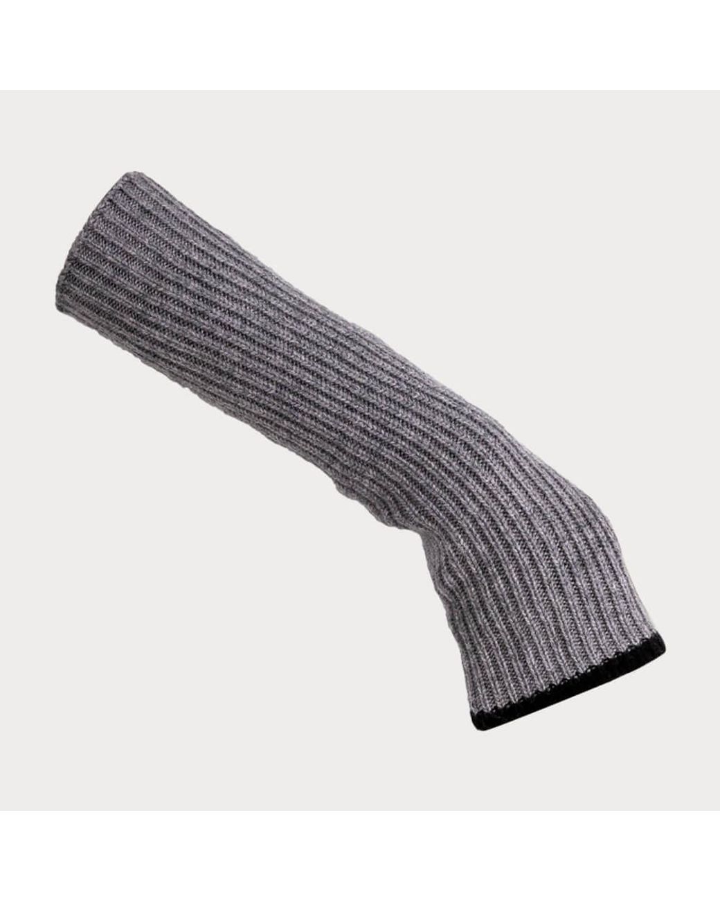 Black Accessories Gray And Cashmere Arm Warmers
