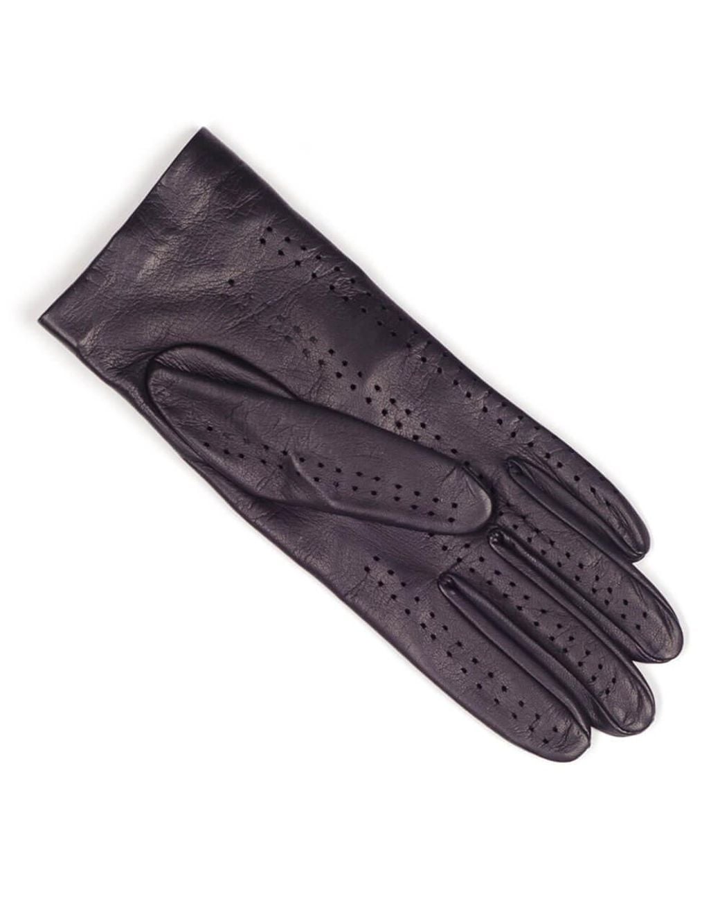 Black Accessories Ladies' Black Leather Driving Gloves