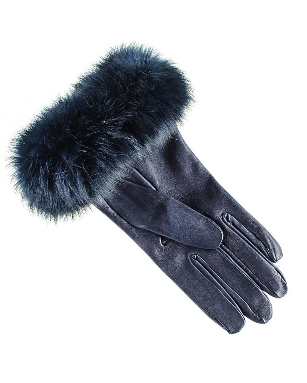 navy leather gloves ladies