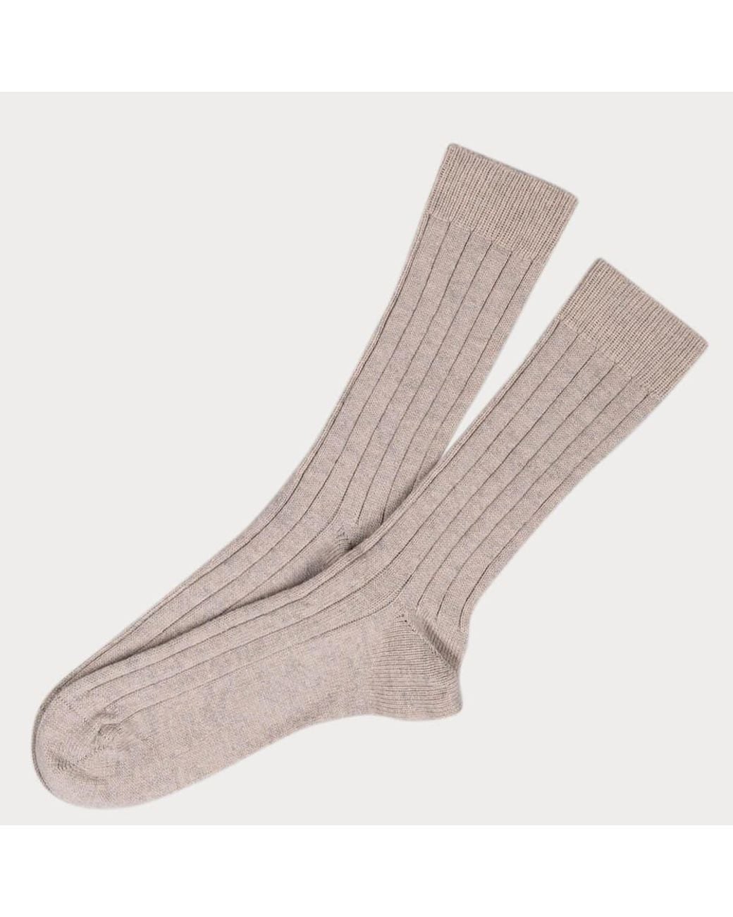 Black Accessories Pink Sandy Cashmere Socks for men