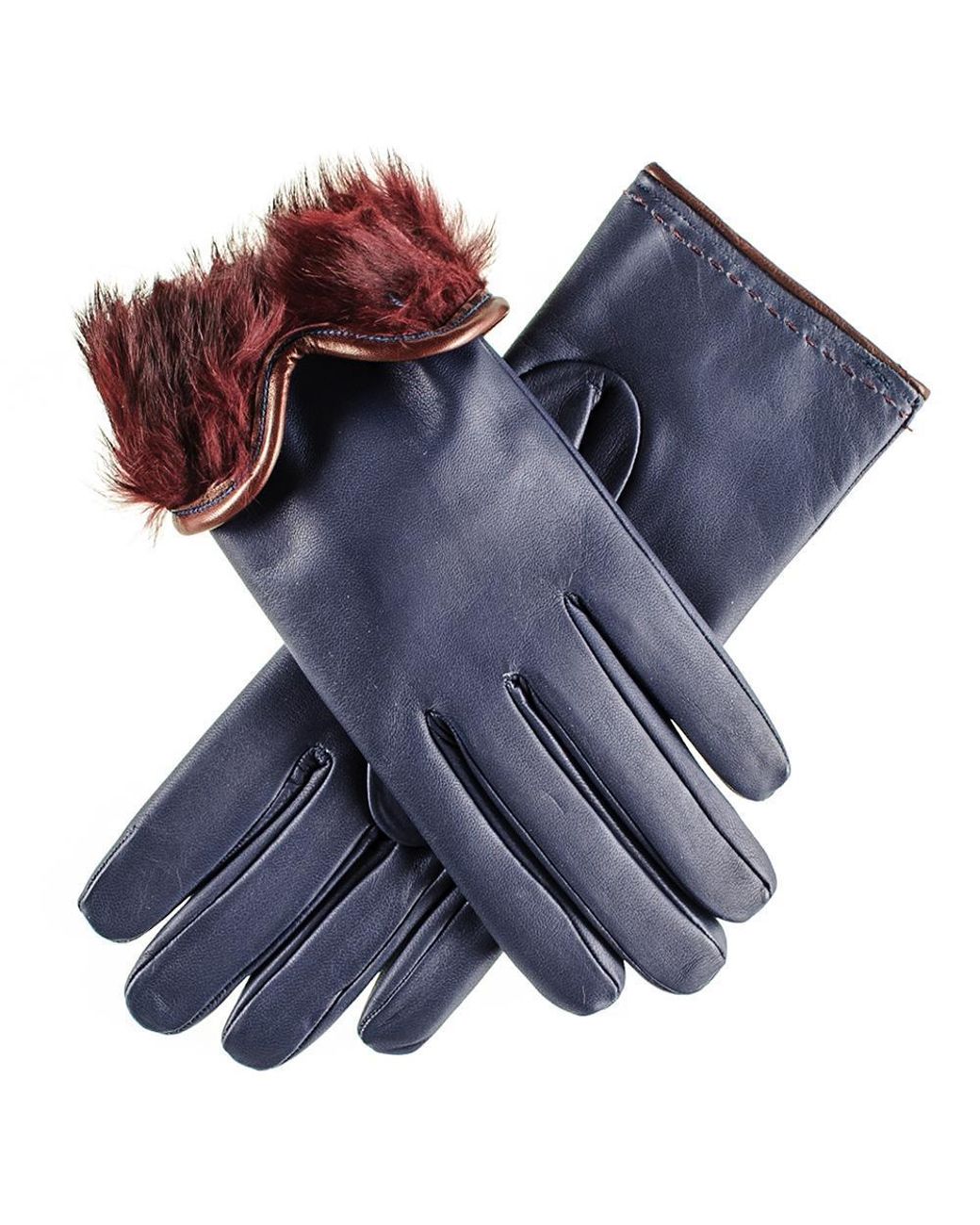 rabbit fur lined gloves