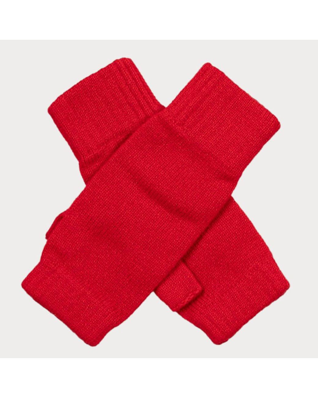 Black Accessories Red Ladies Ruby Cashmere Mittens