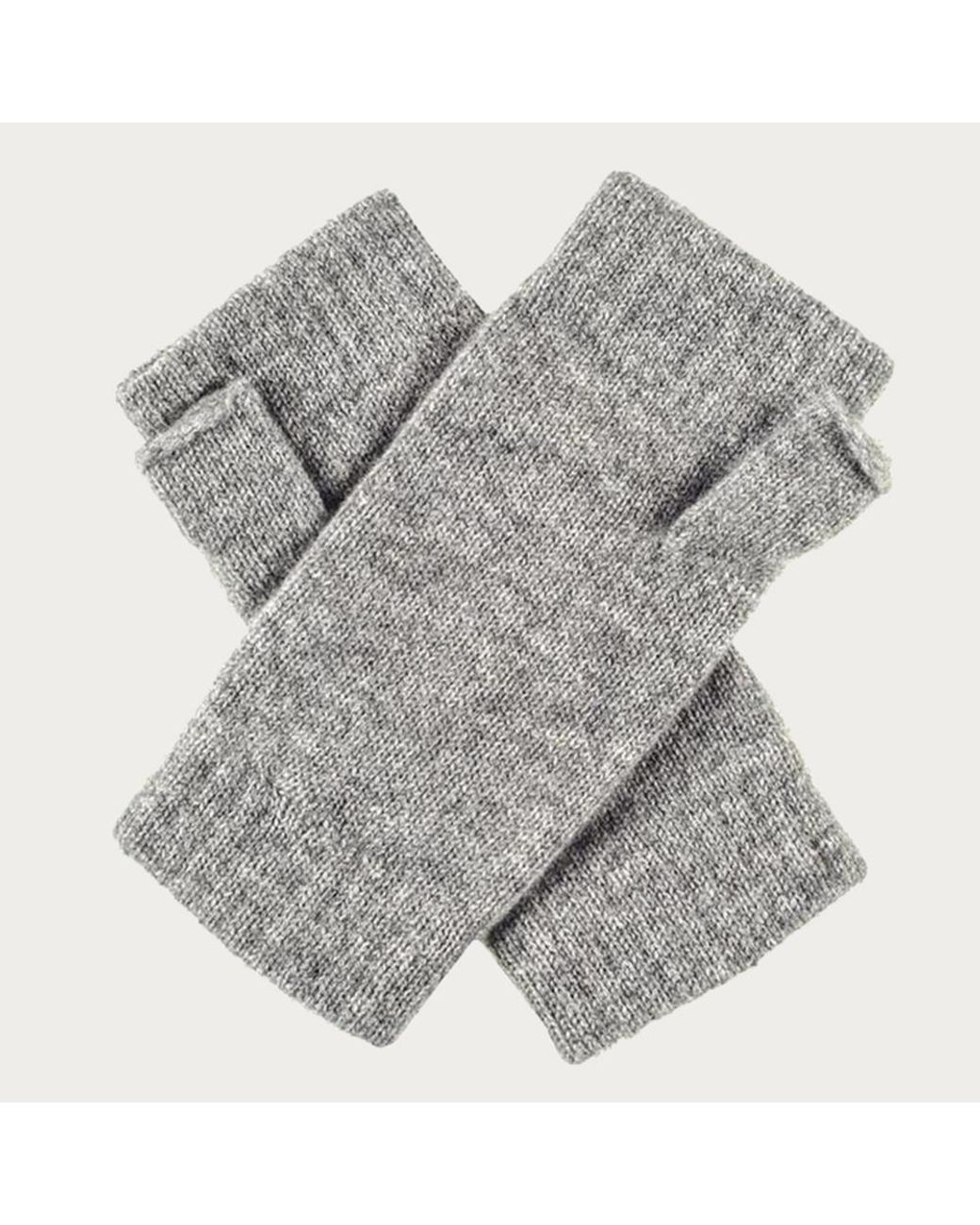 Black Accessories Gray Ladies Light Grey Cashmere Mittens