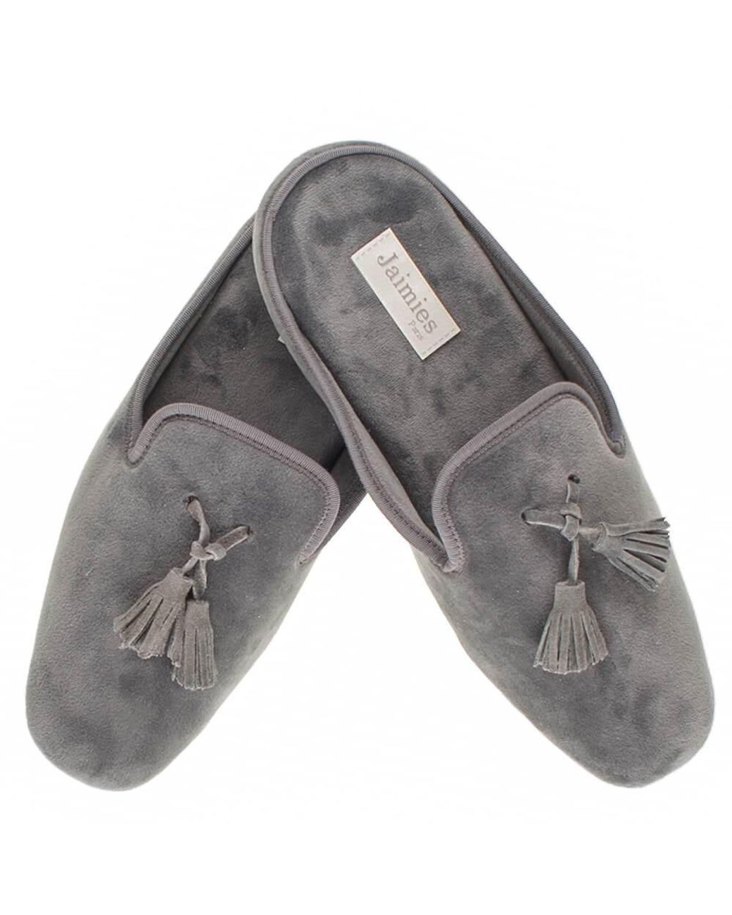 Mens grey mule slippers Clearance