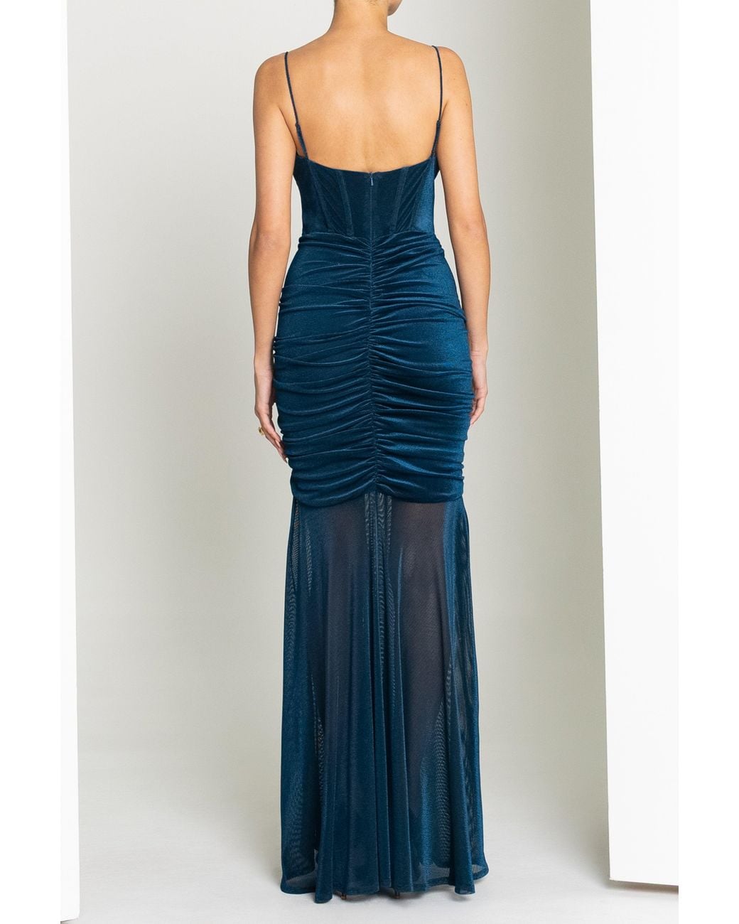 Black Halo Blue Azura Maxi Dress