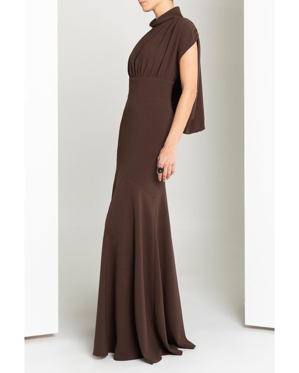 Black Halo Brown Adelina Gown