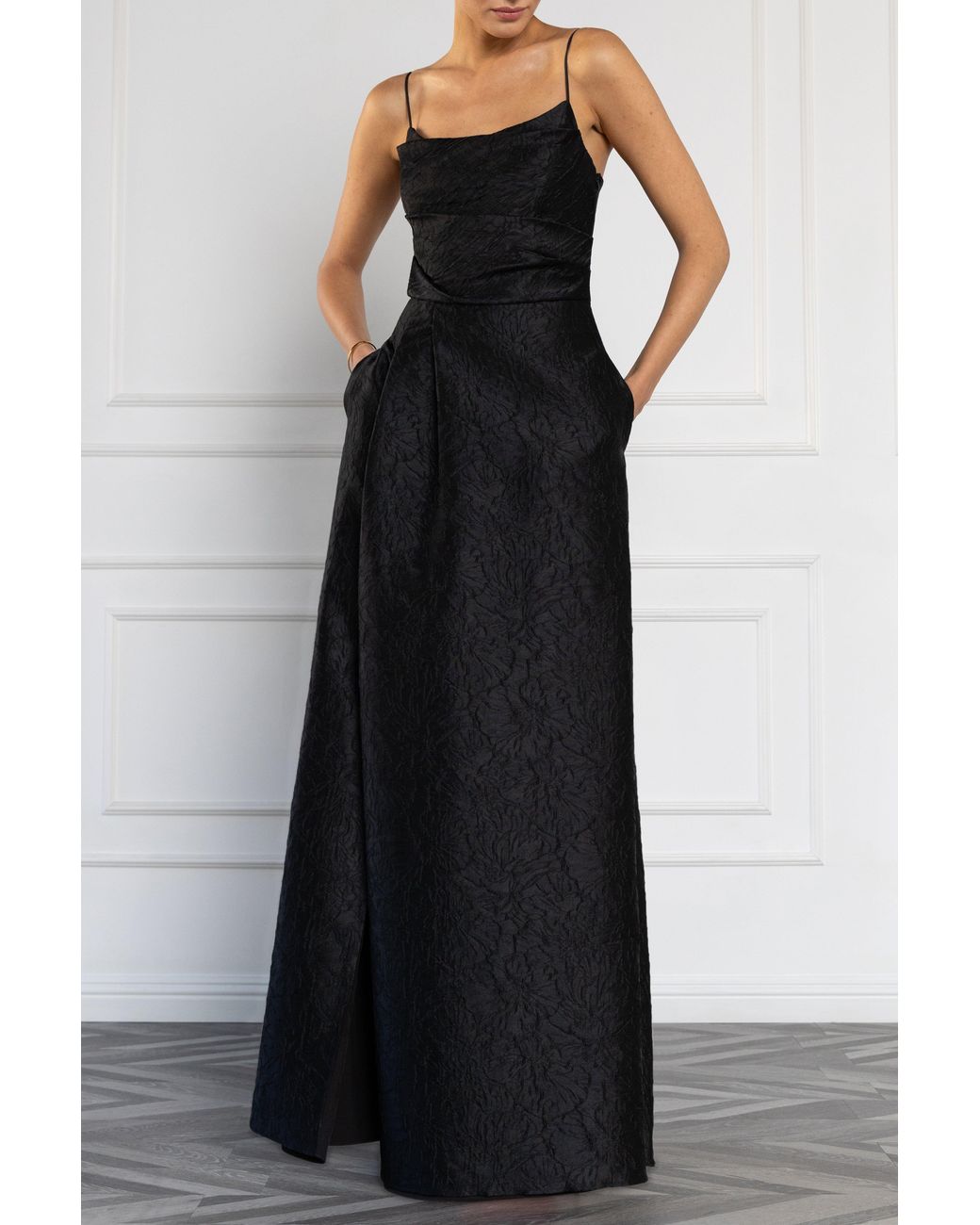 Black Halo Black Cayetana Gown