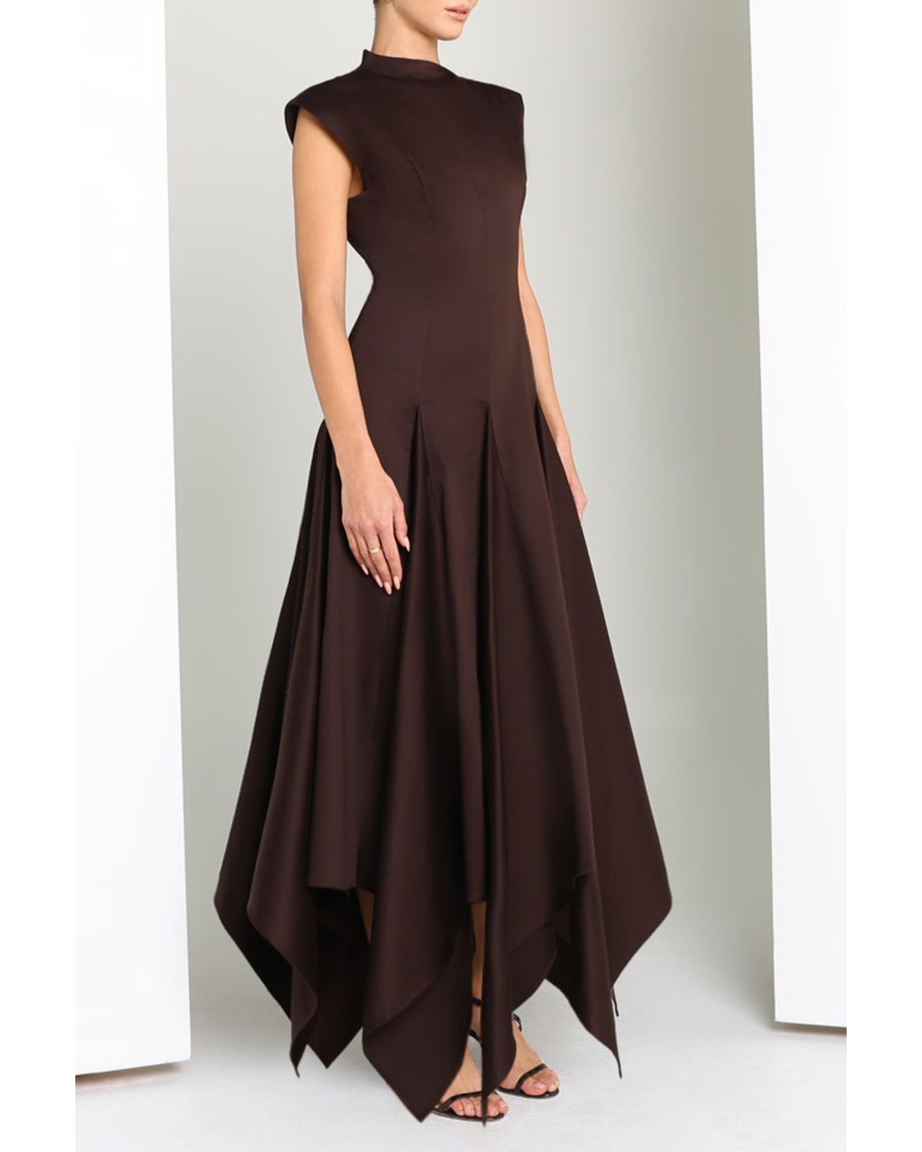 Black Halo Brown Eloidie Midi Dress
