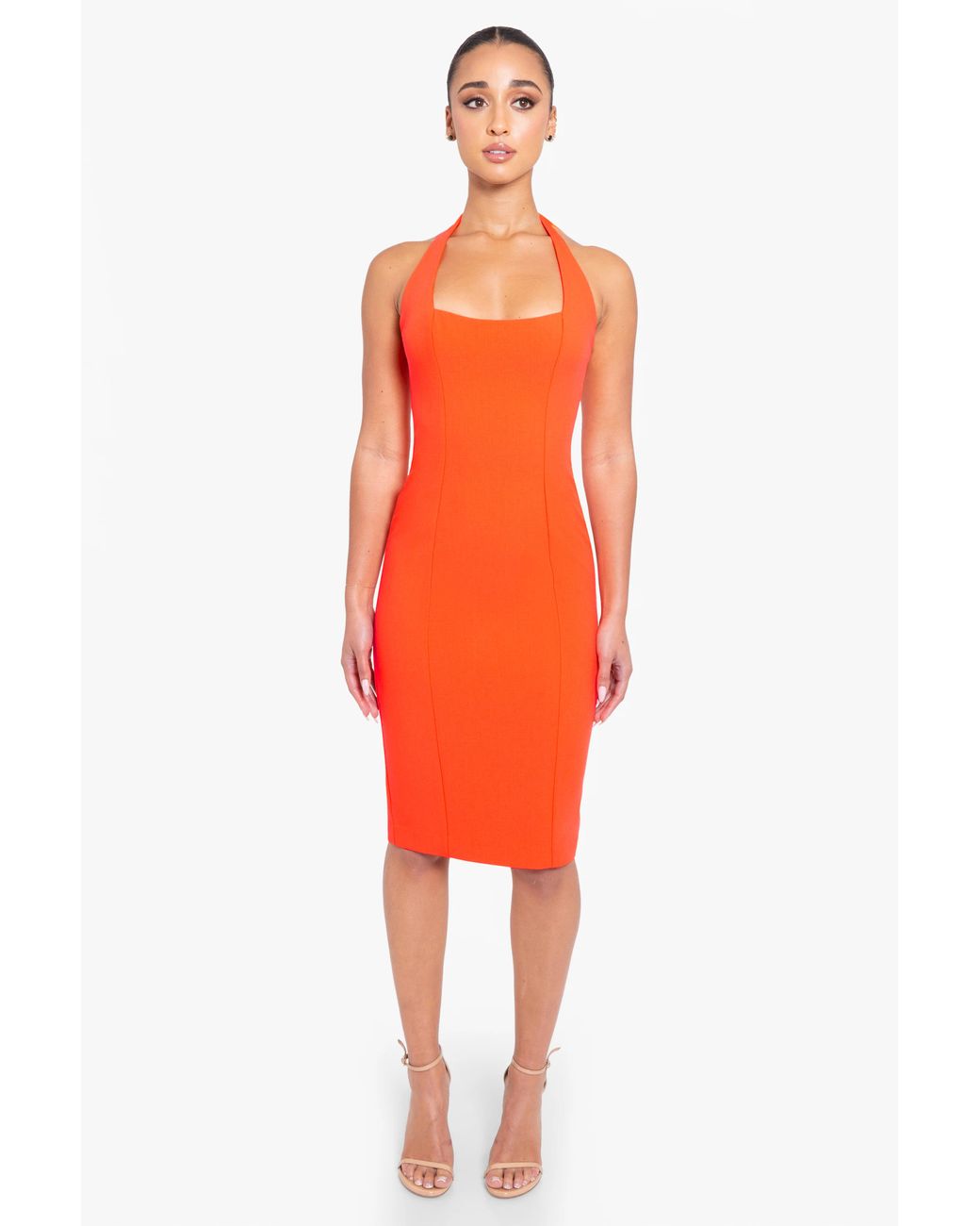 Black Halo Zarela Sheath Dress in Orange Lyst UK