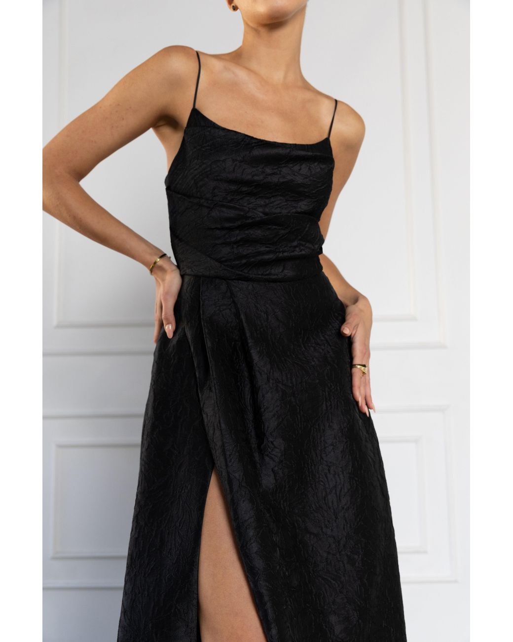Black Halo Black Cayetana Gown