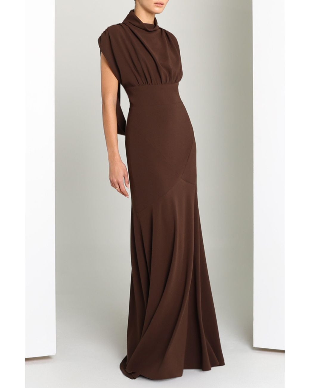 Black Halo Brown Adelina Gown