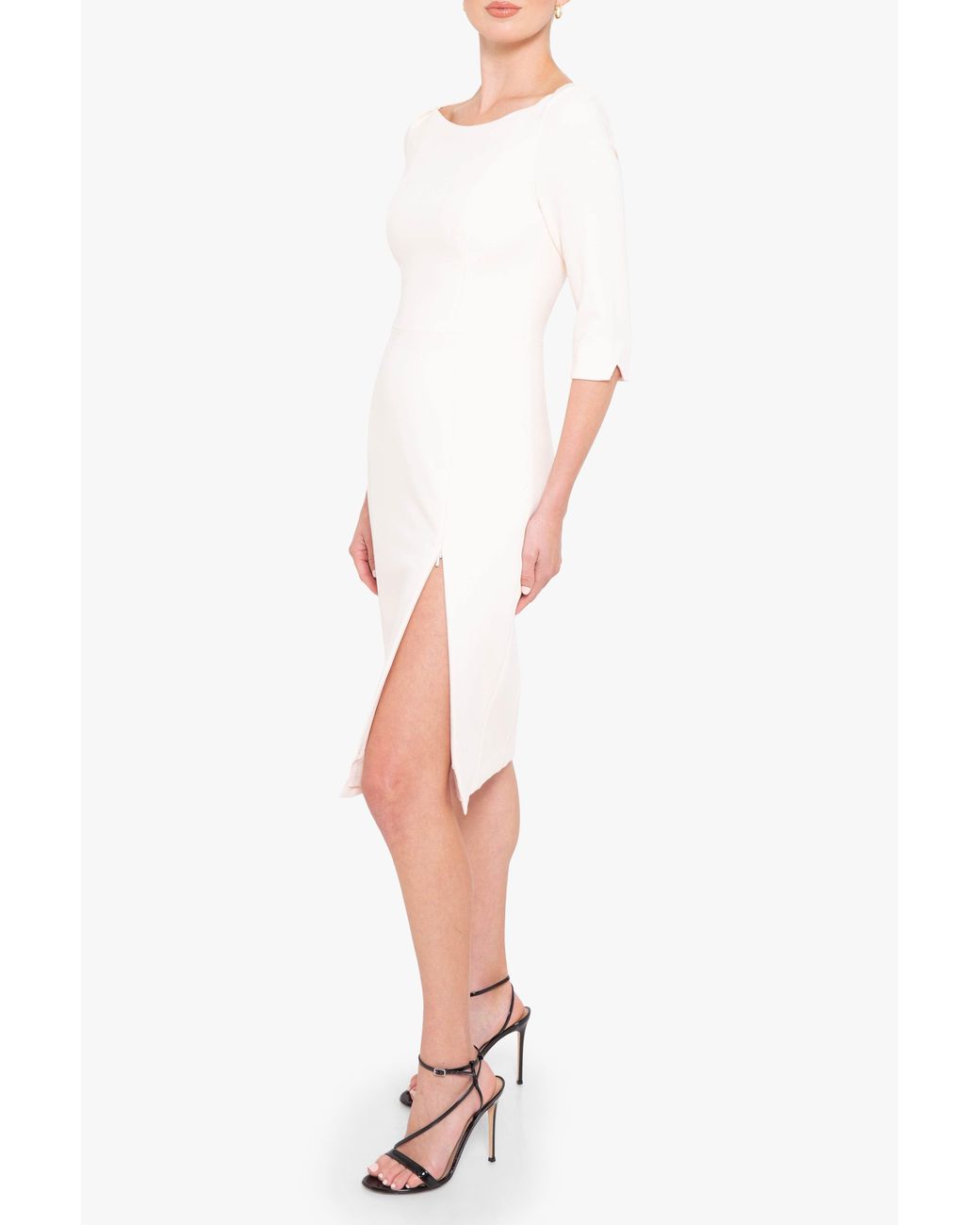 Black Halo White Marissa Sheath Dress