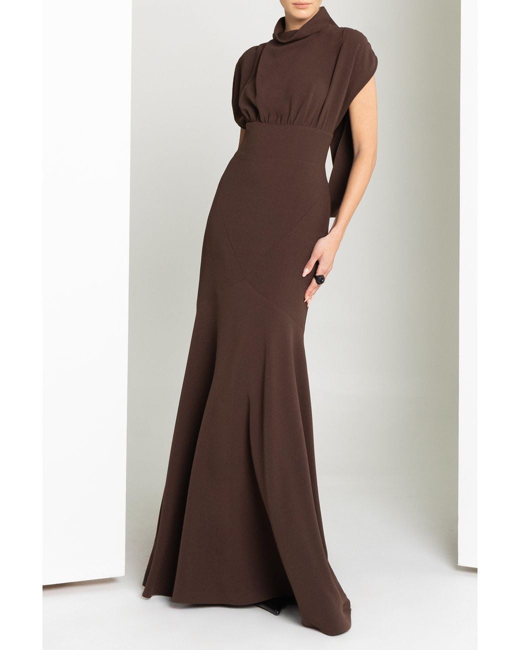 Black Halo Brown Adelina Gown