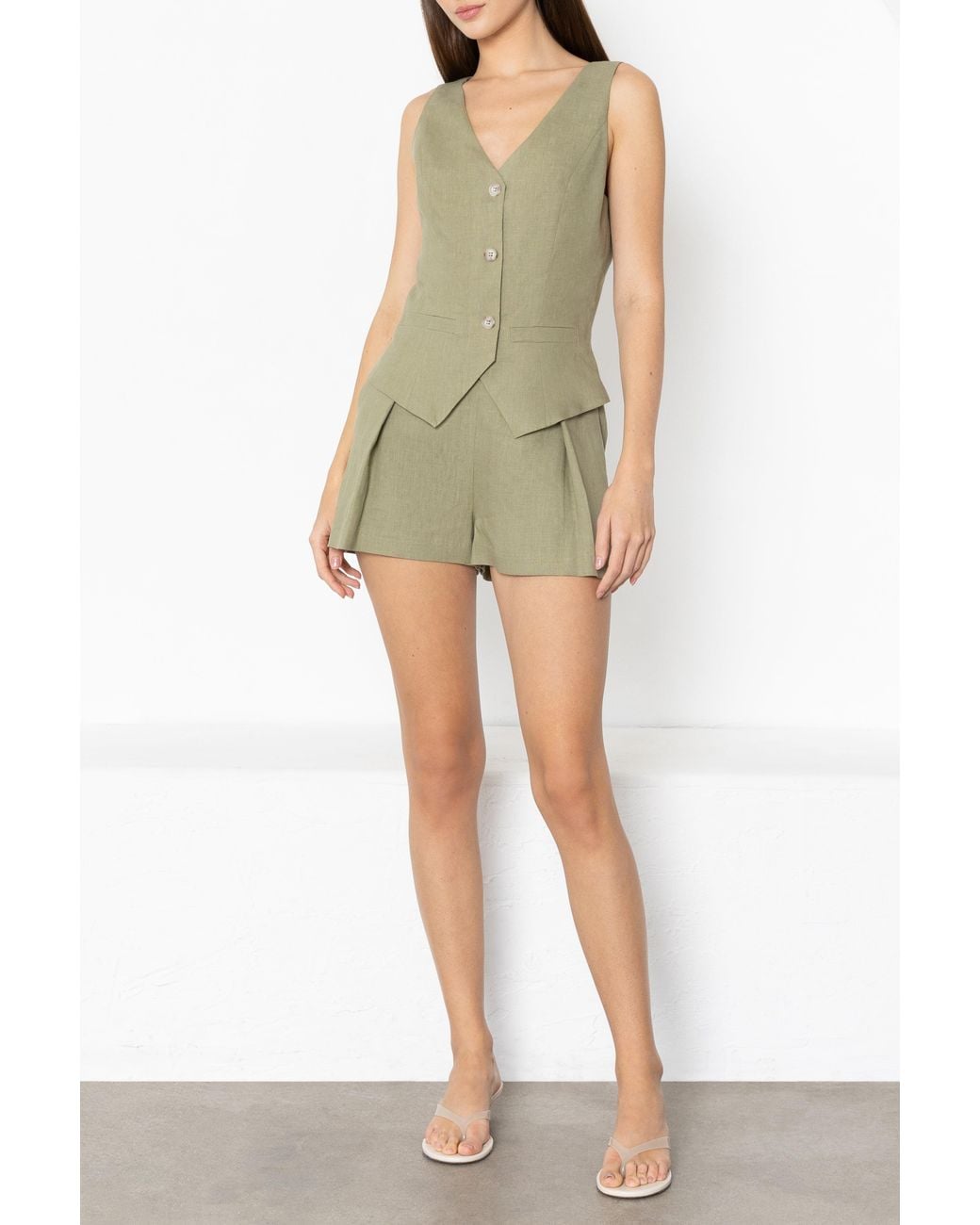 Black Halo Green Matias Playsuit