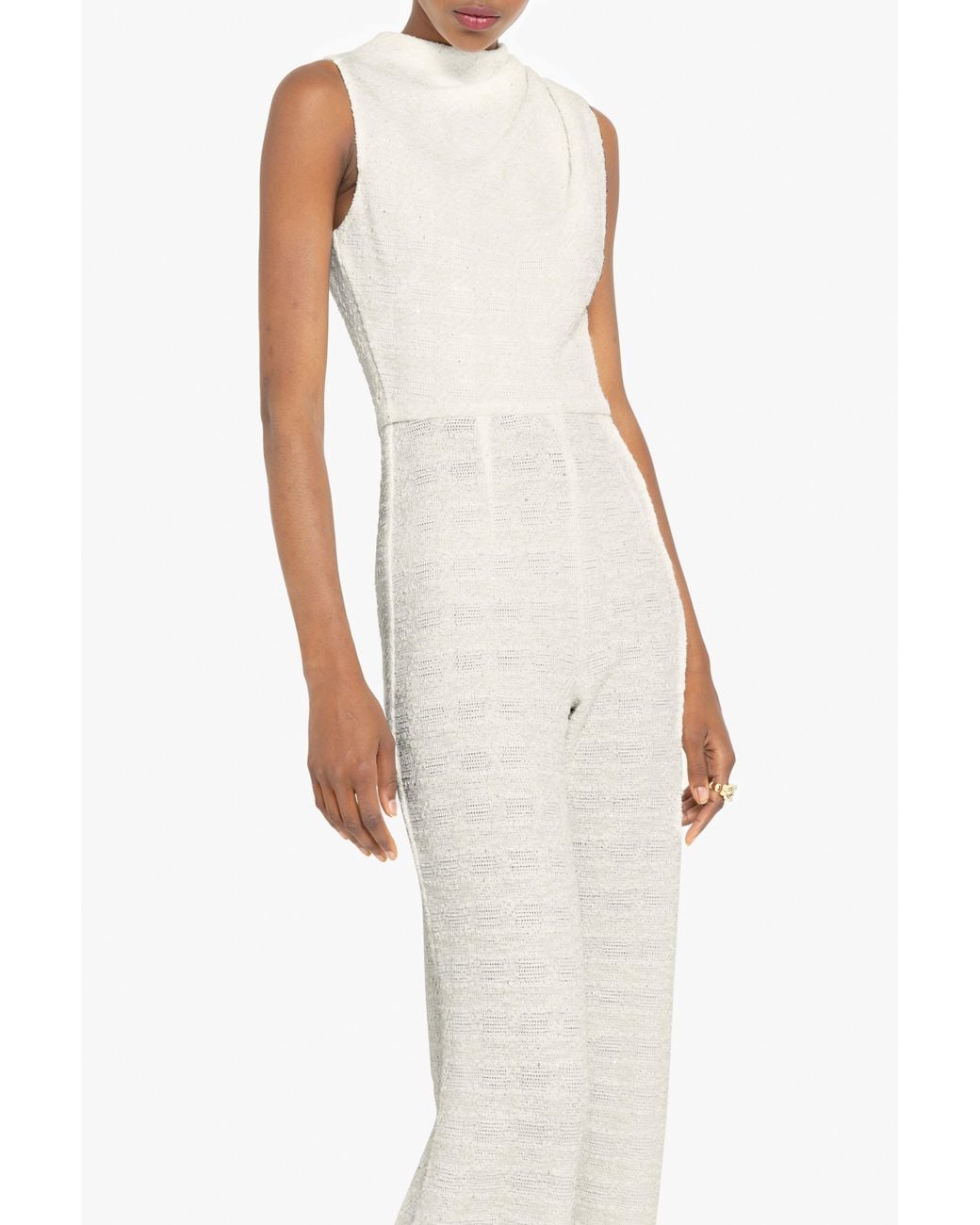 Black Halo White Corrine Jumpsuit