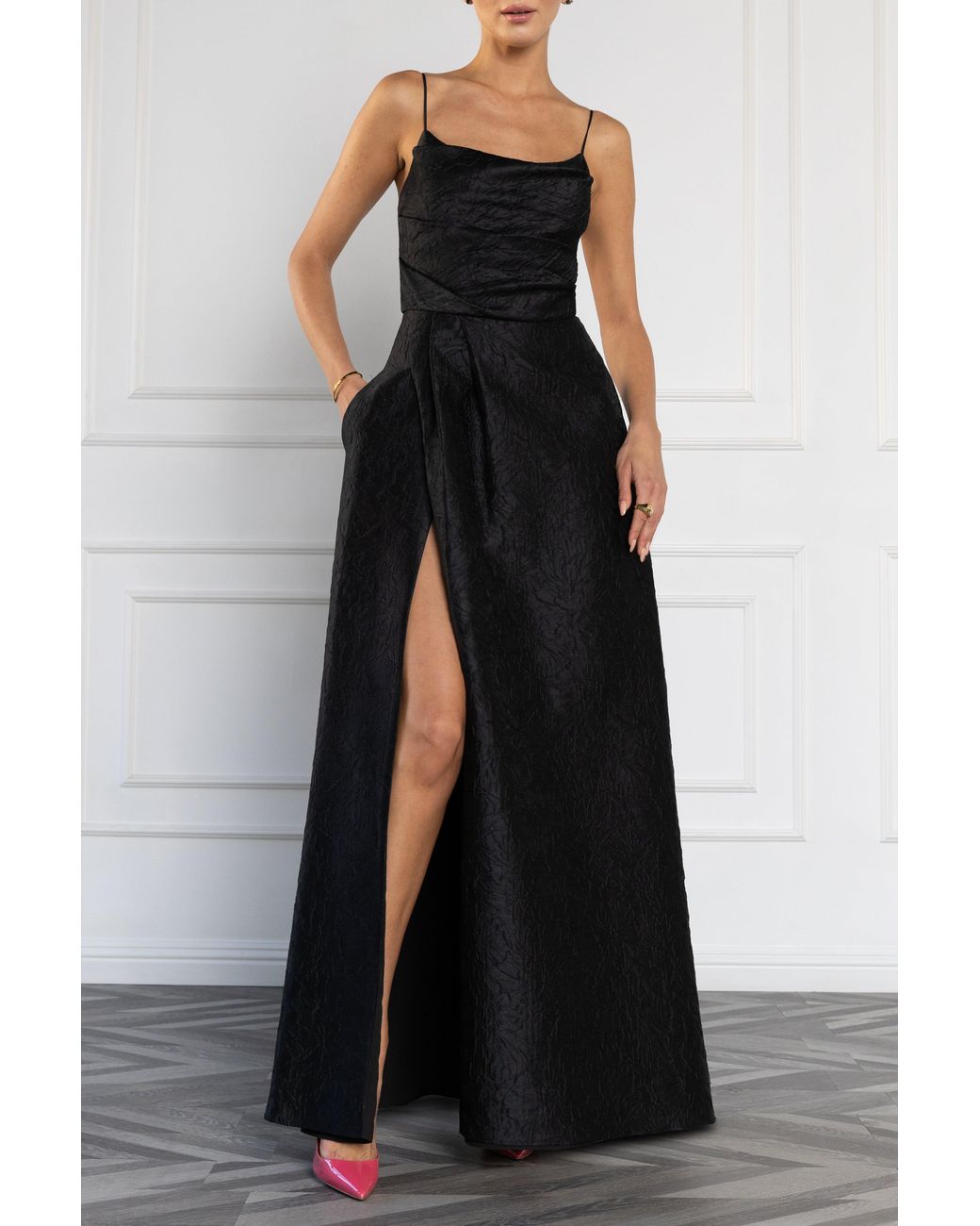 Black Halo Black Cayetana Gown