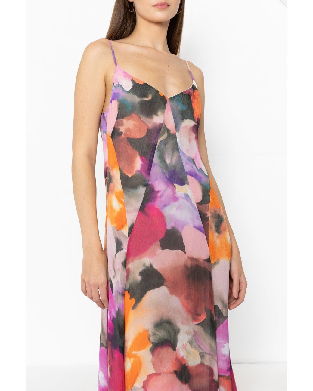 Black Halo White Emory Maxi Dress