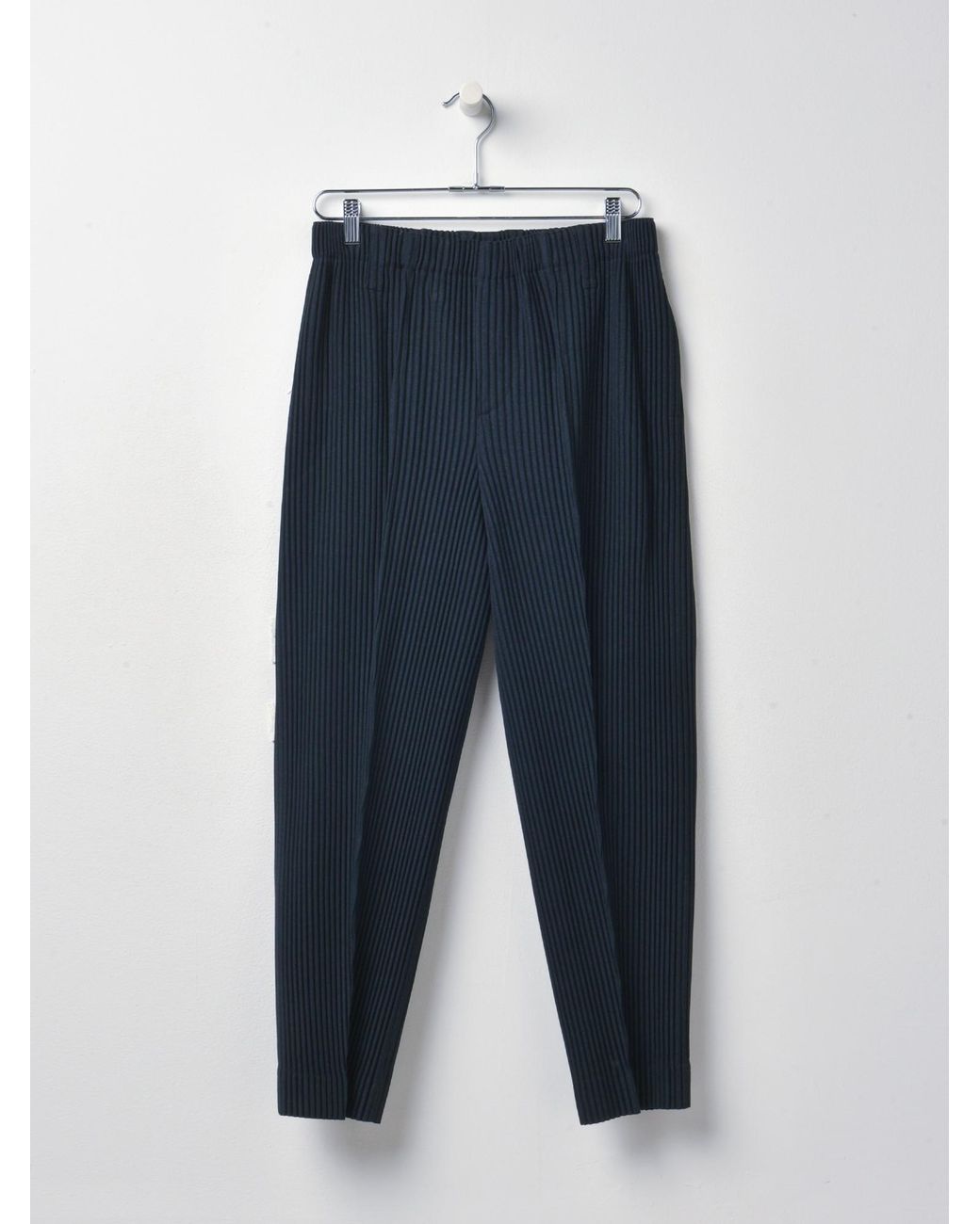 Homme Plissé Issey Miyake Synthetic Pants Hp16ff003_75_navy in Blue for ...